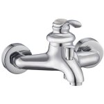 Mitigeur bain - douche - rousseau - byron - cartouche cramique - laiton - arateur