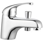 Mitigeur bain douche rousseau cardiff monotrou chrom - economie deau - finition brillante