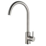 Mitigeur évier - krone by lg industries - inox brossé - céramique 35mm - bec mobile - monotrou Mitigeur évier - krone by lg industries - inox brossé - céramique 35mm - bec mobile - monotrou