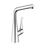 Mitigeur �vier metris hansgrohe d�clipsable - chrom� - monotrou - pivotant
