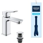 Mitigeur de lavabo - grohe dice - taille s - cartouche ch3 & vidage clic - clac - chrome