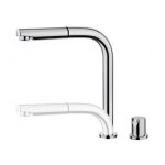 Mitigeur - teka - auk 983 - bec pivotant - sous - fentre extractible - gris chrom - pour vier