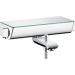 Mitigeur thermostatique baignoire - hansgrohe - ecostat select chrom� - fixe - mural - profondeur 216mm ...