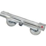 Mitigeur thermostatique douche chrome kliegger - alapi - laiton - rosaces fournies