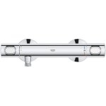Mitigeur thermostatique douche grohe precision flow - montage mural - protection anti - br�lure - chrom� ...