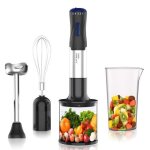 Mixeur plongeant 1000w 4 en 1 mixeur multifonction convient  la prparation daliments pour bbssalades ...