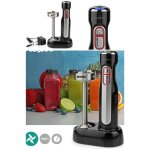 Mixeur plongeant - inox - noir - 100w - sans fil - lame en acier inoxydable Mixeur plongeant - inox - noir - 100w - sans fil - lame en acier inoxydable