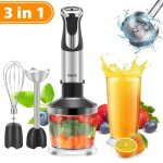 7magic mixeur plongeant multifonction 4 - en - 1 800w - 5 vitesses - mixeur / fouet / mousseur / hachoir ... 7magic mixeur plongeant multifonction 4 - en - 1 800w - 5 vitesses - mixeur / fouet / mousseur / hachoir ...