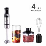 Mixeur plongeant - prumya - 2 vitesses - pied amovible - noir