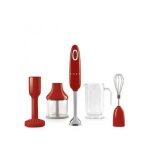 Mixeur plongeant smeg hbf22rdeu - rouge - 700 w - accessoires inclus Mixeur plongeant smeg hbf22rdeu - rouge - 700 w - accessoires inclus