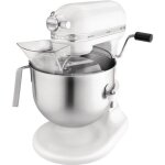Mixeur professionnel 6. 9l blanc 500w - kitchenaid - bol en acier inoxydable - 40 - 200 tr / mn