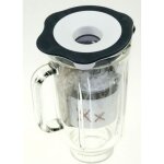 Mixeur pour robot mnager kenwood chef et major - bol blender en verre blanc 17l - a901 km209 awat338b01 ...