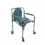 Chaise percée à roulettes mobiclinic muelle marque européenne chaise pot pliable réglable Chaise percée à roulettes mobiclinic muelle marque européenne chaise pot pliable réglable