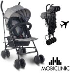 Poussette canne pliable inclinable roues amovibles harnais 5 points poussette lgre compacte gris elefant ...
