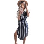 Mobigarlan robe midi à manches courtes floral boho à lacets bleu femmes fbc53 Mobigarlan robe midi à manches courtes floral boho à lacets bleu femmes fbc53