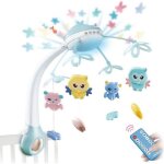Mobile musical 3 - en - 1 pour lit bb tlcommand projection de lumires musiques et sons - surenhap ...
