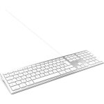 Mobility lab ml304304 ? clavier design touch filaire avec 2 usb pour mac ? azerty ? blanc et argent�