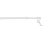 Mobois - tringle n�orido plus �9mm x 40 / 65cm rivet blanc mat