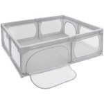 Moby - system parc b�b� pliable 200 x 180 x 68 gris avec base antid�rapante stable protection imperm�able ...