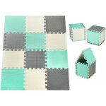 Moby - system tapis de puzzle 120 x 90 x 12 cm - tapis d�veil 12 pi�ces en mousse eva - tapis de jeu ...
