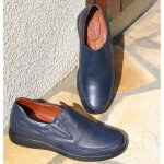 Mocassin en cuir pour homme belym - couleur bleue