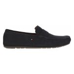 Mocassins cuir de vachette tommy hilfiger bleu