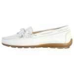 Mocassin cuir ara alabama - blanc