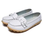 Mocassins femme blanc - marque maman - synthétique - adulte Mocassins femme blanc - marque maman - synthétique - adulte