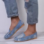 Mocassins pour femmes casual chaussures plates lgres grande taille 2023 printemps t - bleu - femme ...