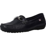 Mocassin femme - fluchos 94824 - textile bleu - semelle int. gomme