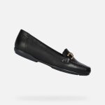 Mocassin cuir geox annytah - noir