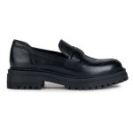 Mocassins - geox - d felicity - cuir - noir - femme