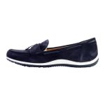 Mocassins femme - geox - navy - cuir