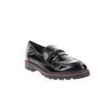 Mocassins femme marco tozzi en simili cuir - noir