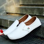 Mocassin fowler respirant - ecelen - homme - cuir - blanc - chaussures cousues - résistant à labrasion ... Mocassin fowler respirant - ecelen - homme - cuir - blanc - chaussures cousues - résistant à labrasion ...