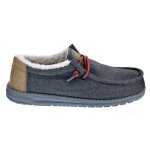 Mocassins hey dude homme modèle wally - noir / blanc - tige en textile Mocassins hey dude homme modèle wally - noir / blanc - tige en textile