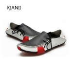 Mocassins homme - blanc - chaussures de conduite en cuir r�sistantes � lusure et antid�rapantes
