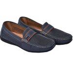 Mocassins homme bleu - ozabi - doublure cuir premium - confortable et l�g�re - microperfor� - semelle ...