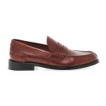 Mocassins homme clarks beary bro - cuir marron - patte dcorative - semelle en cuir