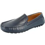 Mocassin homme en cuir bleu - belym - confortable et tendance Mocassin homme en cuir bleu - belym - confortable et tendance