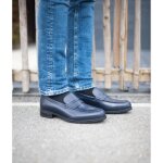 Mocassin homme en cuir bleu belym150 Mocassin homme en cuir bleu belym150
