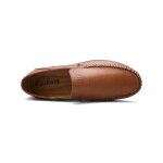 Mocassins homme en cuir marron - respirants et lgers - funmoon