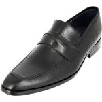 Mocassin homme en cuir noir - marque 652 - souple et confortable