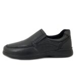 Mocassin homme en cuir noir - luxury - �lastique