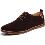 Mocassins homme en cuir - suede classic oxford - marron - talon plat - style casual Mocassins homme en cuir - suede classic oxford - marron - talon plat - style casual