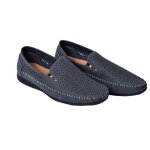 Mocassins pour homme doublure cuir premium - chaussure d�t� qualit� et confort - - 1982 marine