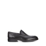 Mocassins homme - ecco - lisbon black santiago - cuir noir - confort fibre ecco
