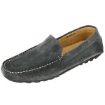 Mocassins homme gris en cuir daim sport - marque - modèle - doublure et semelle en cuir Mocassins homme gris en cuir daim sport - marque - modèle - doublure et semelle en cuir