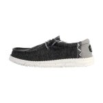 Mocassins homme hey dude wally coastline - textile - noir / bleu