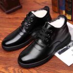 Mocassin homme hiver chaud à lacets en cuir pu noir pour cérémonie et mariage Mocassin homme hiver chaud à lacets en cuir pu noir pour cérémonie et mariage